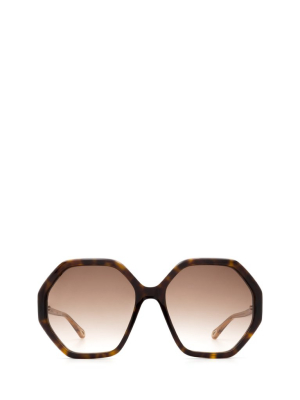 Chloé Eyewear Octagonal Frame Sunglasses