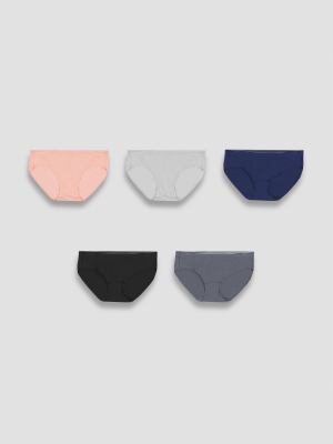 Hanes Premium Women's 5pk Lightweight Mesh Hipster Assorted