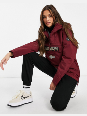 Napapijri Rainforest Winter 4 Jacket In Burgundy