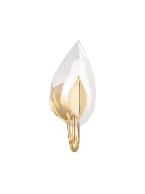 Blossom Gold Leaf Wall Sconce