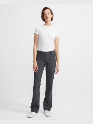 Relaxed Straight Pant In Stretch Wool