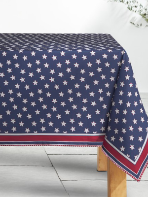 Americana Oilcloth Outdoor Tablecloth