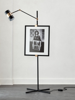 Art Easel Floor Lamp Black