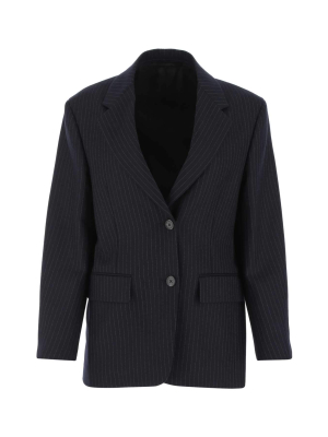 Prada Pinstriped Single-breasted Blazer