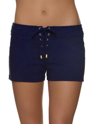 3" Lace-up Board Short - Navy