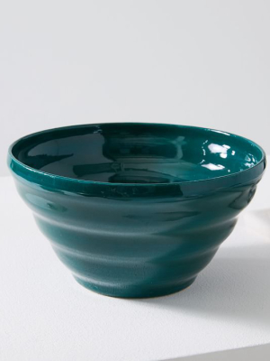 Mud Witch Wavy Bowl - Forest Green