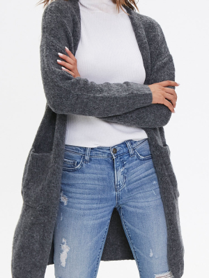 Longline Open-front Cardigan