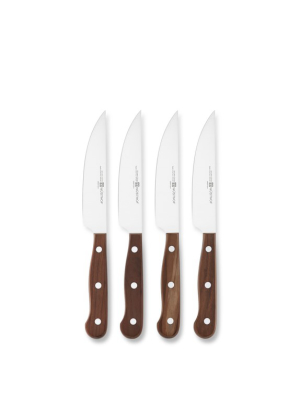 Wüsthof 4-piece Steak Knife Set With Plum Wood Handles