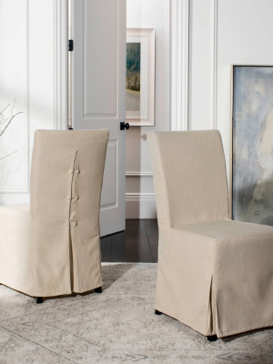 Set Of 2 Dining Chairs Beige - Safavieh