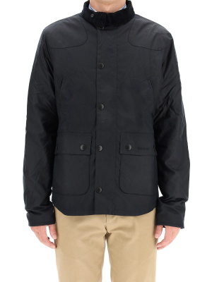 Barbour Logo Embroidered Snap-fastening Jacket