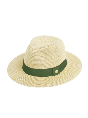 Fedora Hat Ivory Olive