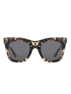 Kaia - Espresso Tortoise + Grey + Polarized Sunglasses