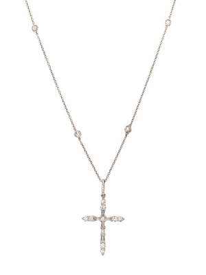 Unique Diamond Cross Necklace - Style G