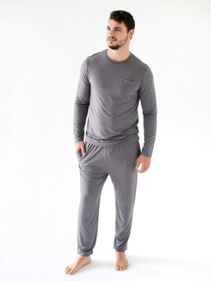 Men's Jogger Set In Charcoal