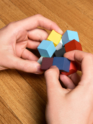 Elasti Cube 3d Wooden Puzzle
