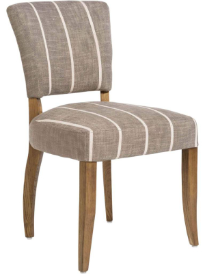 Ashford Dining Chair, Striped Graphite