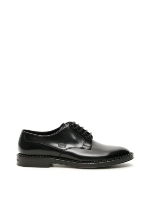 Dolce & Gabbana Pointed Toe Lace-up Derby Shoes