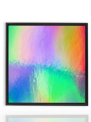 Watery Rainbow Drop Framed Wall Art