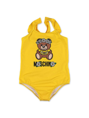 Moschino Kids Teddy Bear Printed Swimsuit