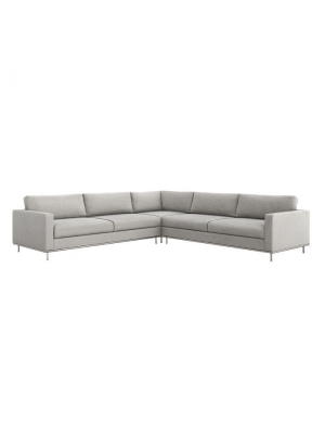 Valencia 3 Piece Sectional In Grey