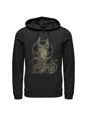 Men's Sleeping Beauty Maleficent Twisted Queen Pull Over Hoodie