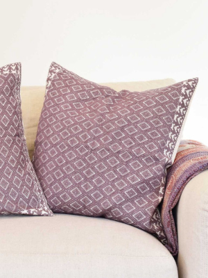 Chiapas Woven Pillow Cover - Lavender