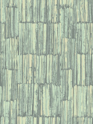 Blocked Texture Wallpaper In Meadow From The Nouveau Collection By Wallquest