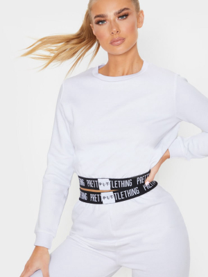 Prettylittlething White Lounge Sweater