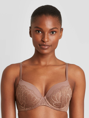 Women's Icon Full Coverage Lightly Lined Bra With Lace - Auden™