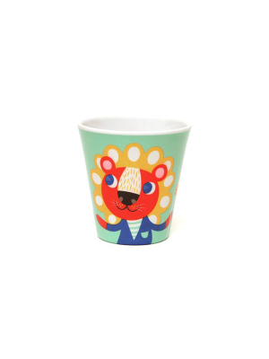 Mint Lion Melamine Cup By Petit Monkey