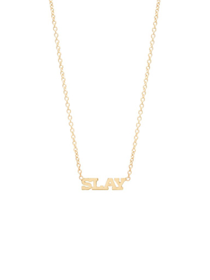 14k Itty Bitty Slay Necklace