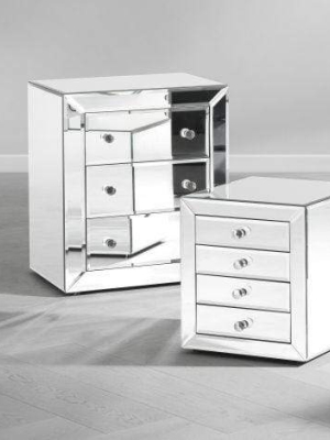 Eichholtz Reagan Bedside Table - Silver