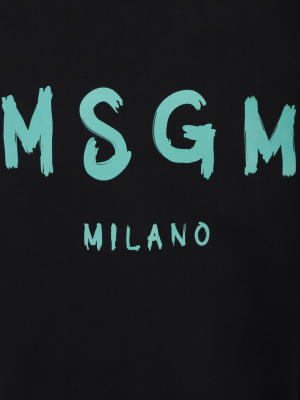 Msgm Logo Printed Sweatshirt