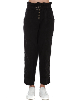 Pinko Gathered High-waisted Pants