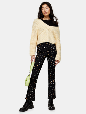 Petite Multi Ditsy Flare Pants