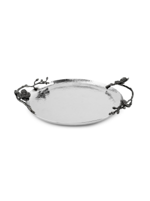 Black Orchid Round Tray