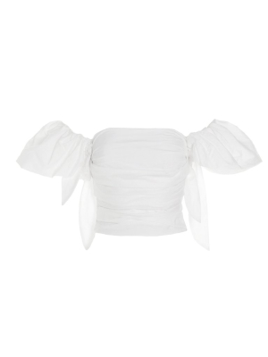 Pinko Debra Ruffled Cropped Top