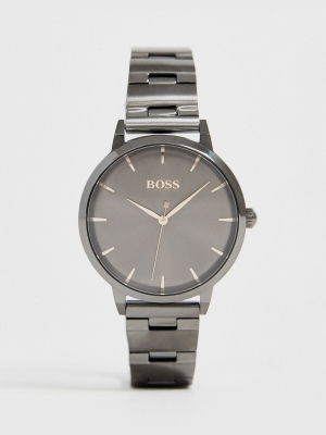 Boss 1502503 Marina Bracelet Watch In Gunmetal