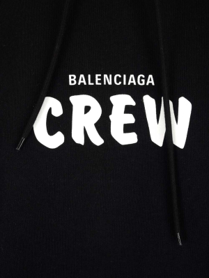 Balenciaga Crew Print Hoodie