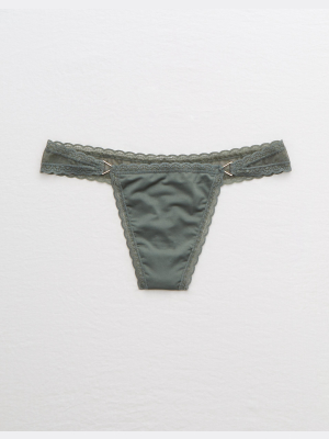 Aerie Pop! Shine Thong Underwear