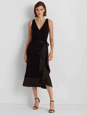 Ruffle-trim Jersey Dress