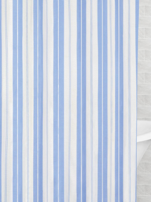The Coastal Striped Shower Curtain