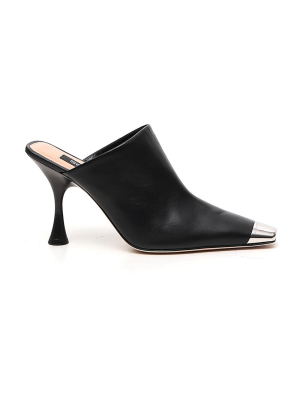 Sergio Rossi Sr Twenty Metal High-heeled Mules