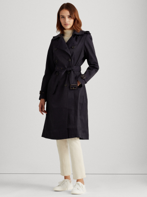 Cotton-blend Trench Coat