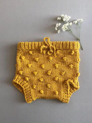Cotton Knit Popcorn Bloomers