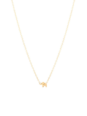 14k Itty Bitty Elephant Necklace