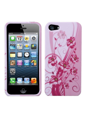 Mybat Blooming Lily Hard Snap-in Case Cover Compatible With Apple Iphone 5/5s/se, Pink