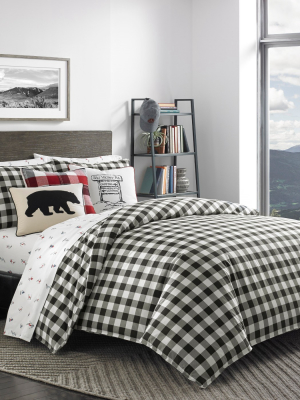 Black Mountain Plaid Comforter Set - Eddie Bauer