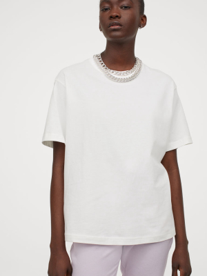 Wide-cut Cotton T-shirt