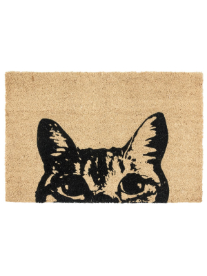 Curious Cat Doormat